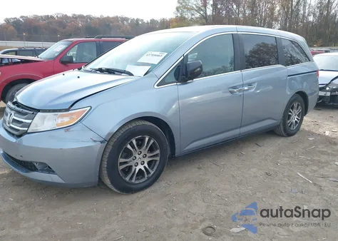 2013 Honda Odyssey Ex-L from USA, damaged, VIN 5FNRL5H66DB032608